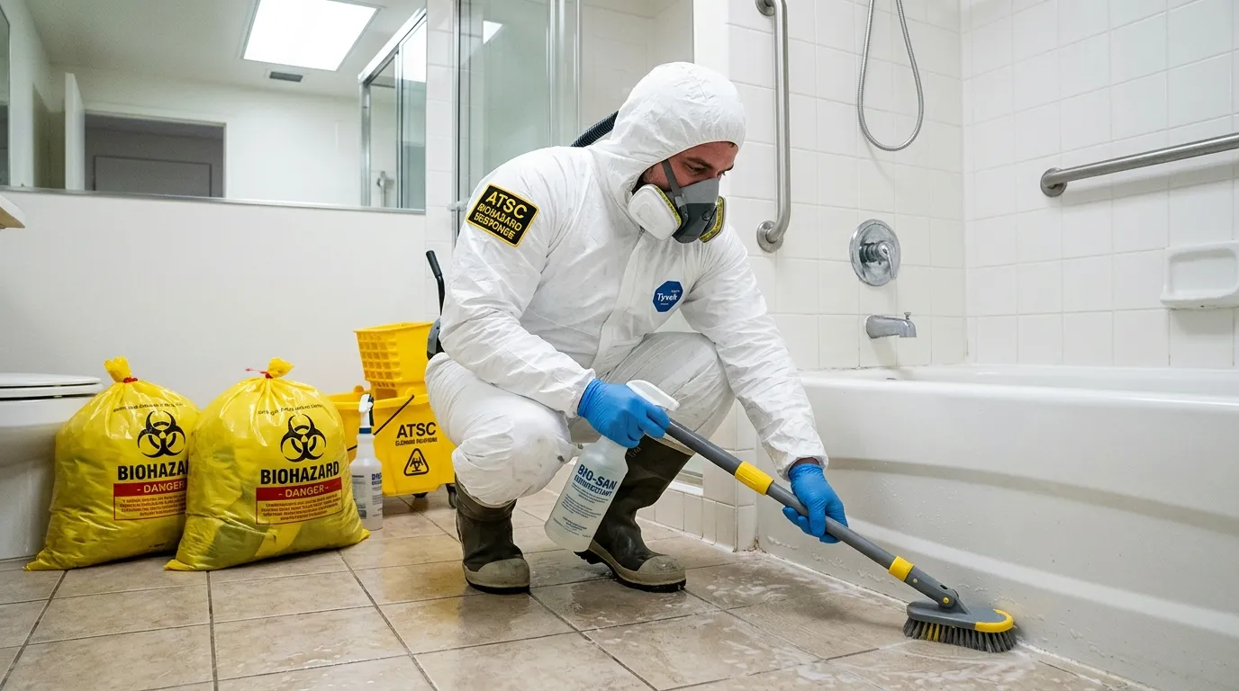 Decontamination equipment deployed for Blood Cleanup in East Farmingdale